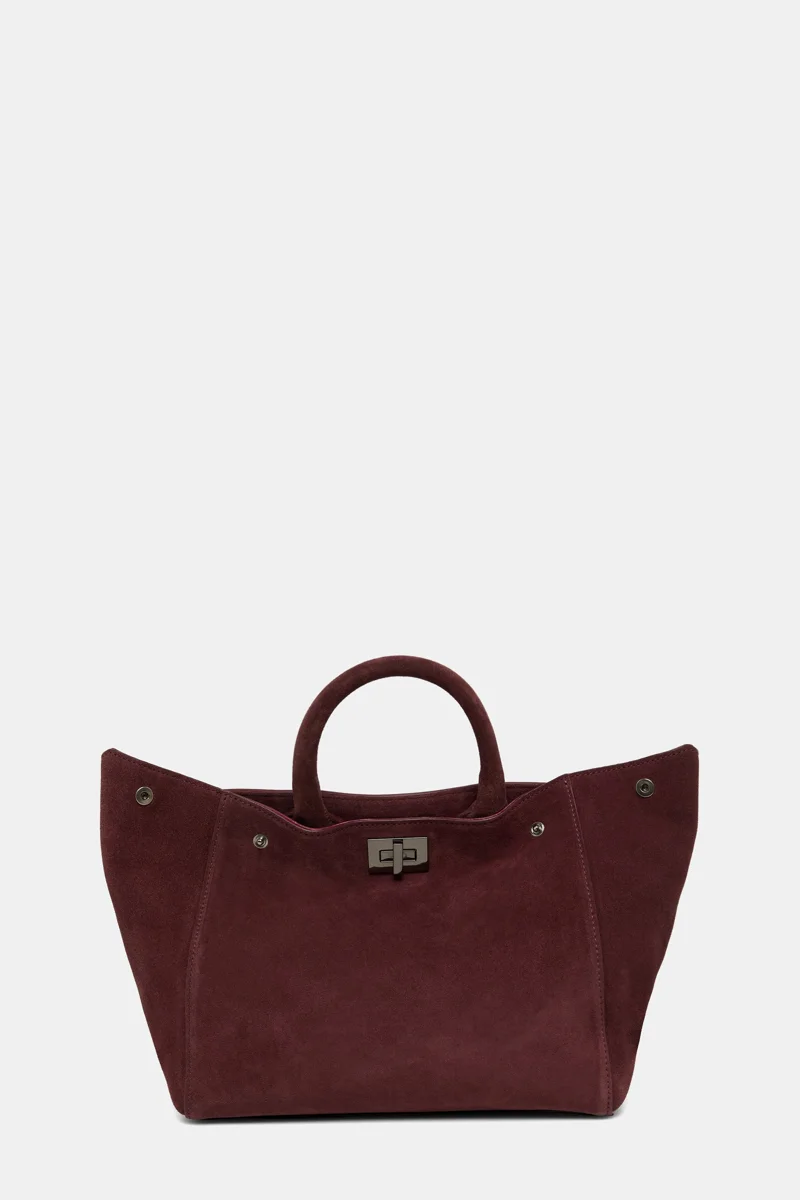 BORDO SÜET ÇANTA